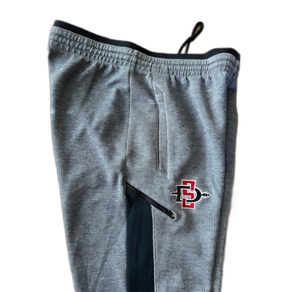 DRI-FIT SHOWTIME WOMEN'S BASKETBALL PANTS SIZE M BLACK HEATHER SDSU AZTECS - Picture 4 of 5